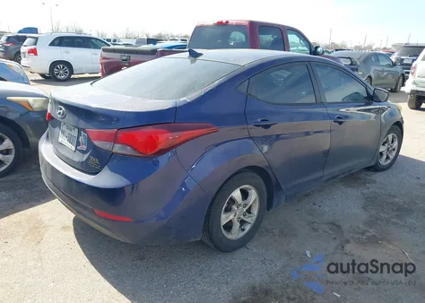2014 Hyundai Elantra Se from USA, damaged, VIN 5NPDH4AE2EH475431